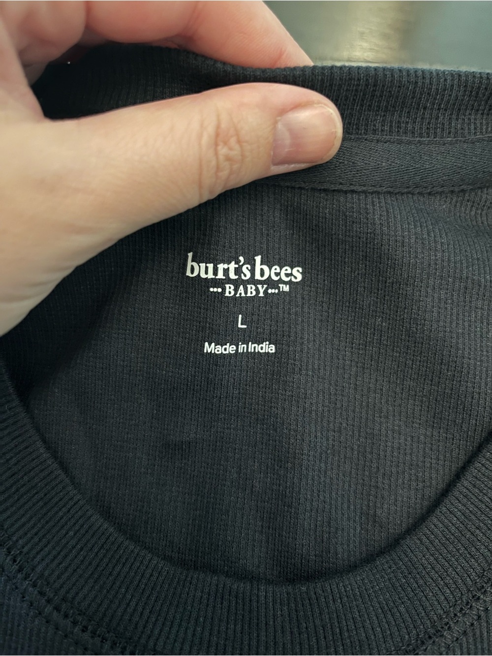 Burt's Bees Men's Black Long-Sleeve Crewneck Tee - Picture 3 of 3